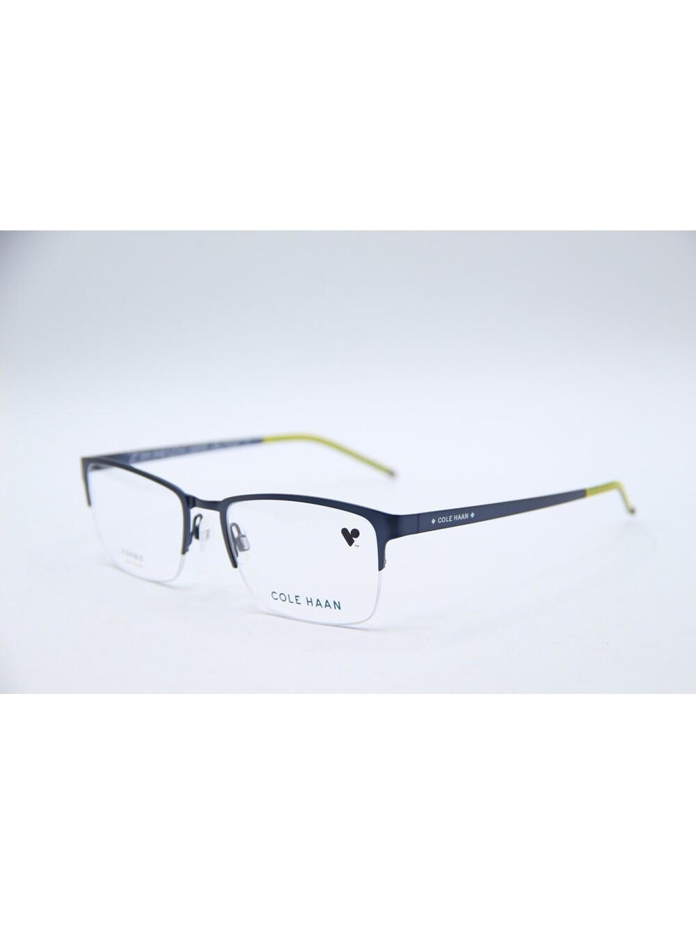 Cole Haan Ch4014 414 Navy Green Authentic Eyeglasses 53-18-140 - Picture 1 of 4